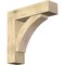 Ekena Millwork Thorton Block Rough Sawn Bracket w/ Offset Brace, Douglas Fir, 8"W x 30"D x 30"H BKT0806X30X30THR05RDF - alternate 1